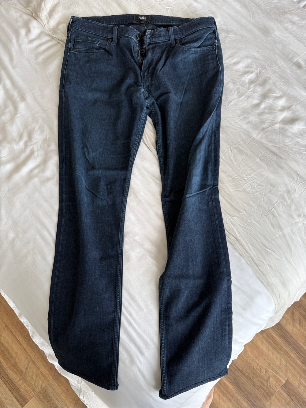PAIGE 33 Indigo Slim-Straight Jeans Denim